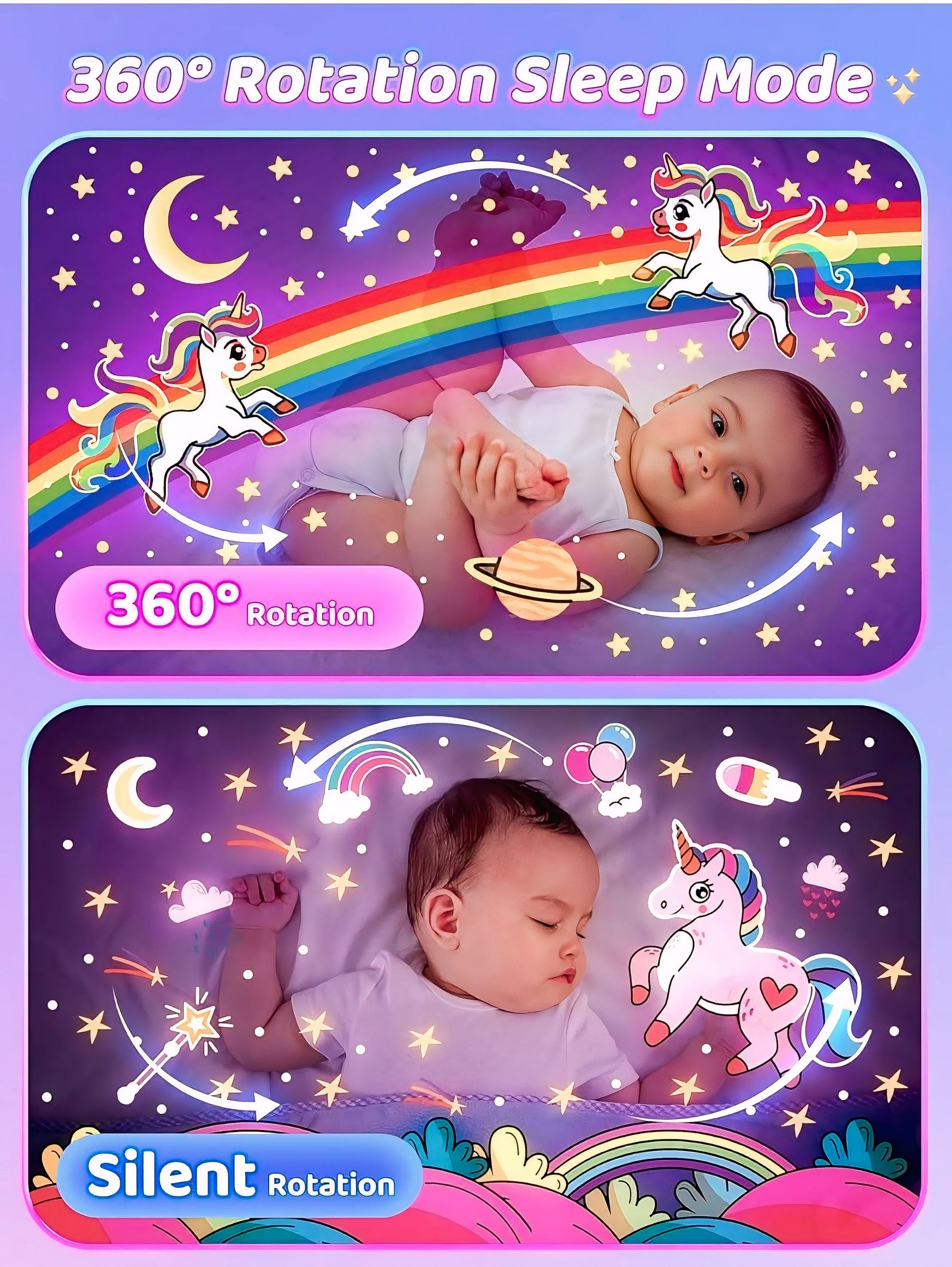 Kids Night Light with Star Projection