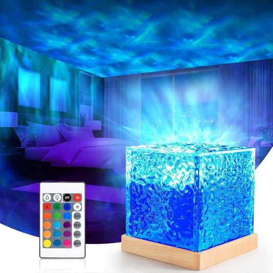 PYXBE USB Ocean Wave Projector Night Lamp