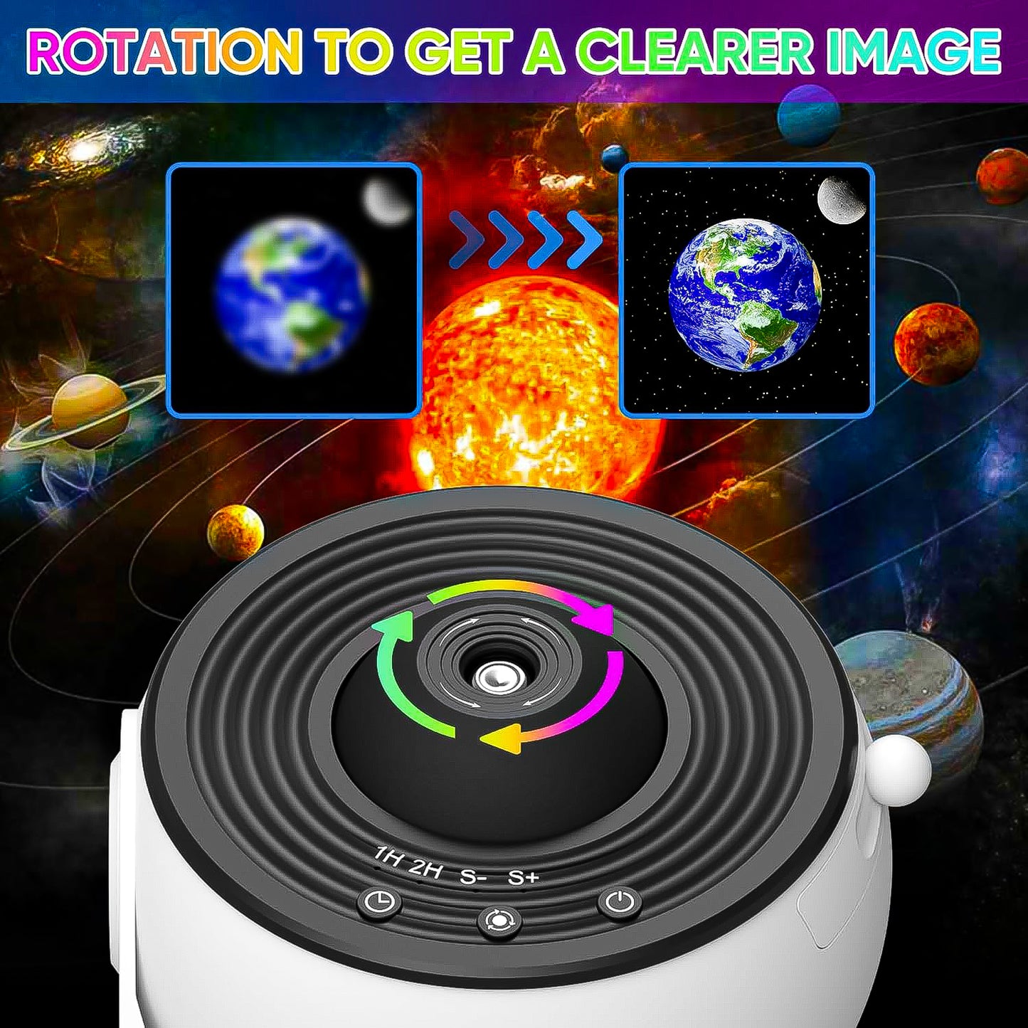 HD star and nebula projection lamp